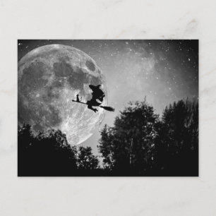 Cartão Postal Um passeio da vassoura de bruxas