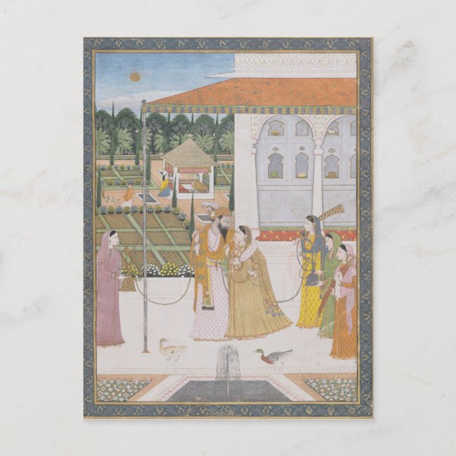 Cartão Postal Um passeio do casal (Frente)