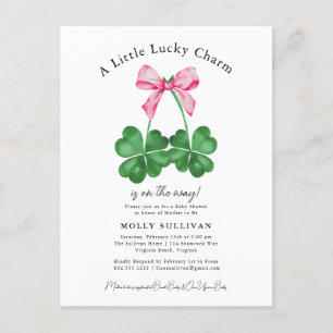 Cartão Postal Um Pequeno Arco de Shamrock Charm