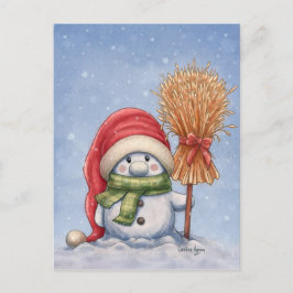 Cartão Postal Um Pequeno Neve
