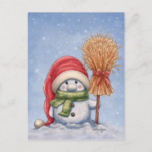 Cartão Postal Um Pequeno Neve