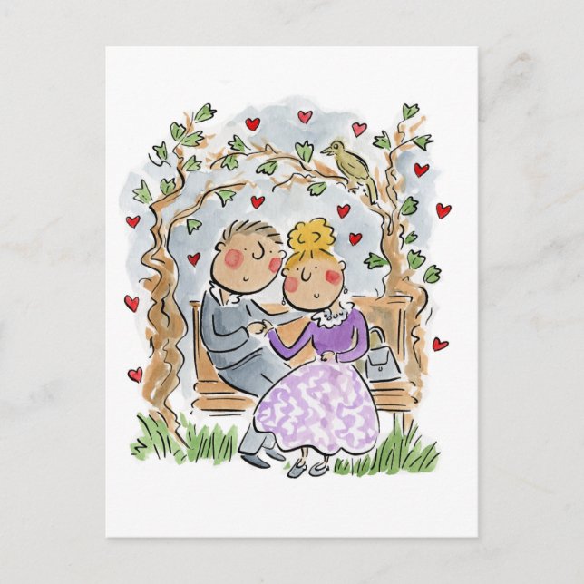 Cartão Postal Um pesadelo cantou na Praça Berkeley (Frente)