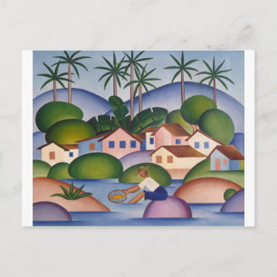 Cartão Postal Um Pescador - Tarsila do Amaral