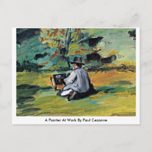 Cartão Postal Um Pintor No Trabalho De Paul Cezanne