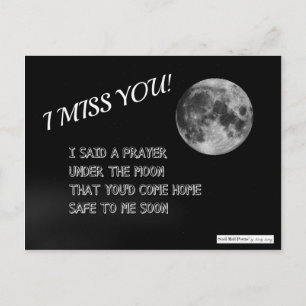 Cartão Postal Um poema de oração para chegar em casa com seguran