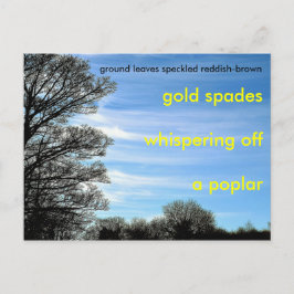 Cartão Postal Um Poema Para Outono