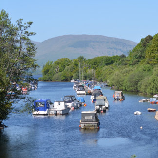 Cartão Postal Um pôr do sol do Ouro sobre a Rua Marys Waterfront