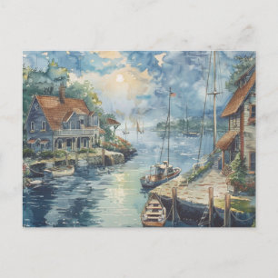 Cartão Postal Um Porto Tranquilo