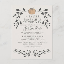 Cartão Postal Um pouco de abóbora está no caminho do chá de fral