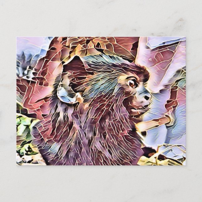 CARTÃO POSTAL UM POUCO DE MACACO (Frente)