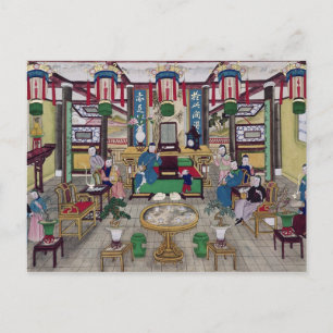Cartão Postal Um quarto na casa de Mr. Kong, um Merchant de Pequ