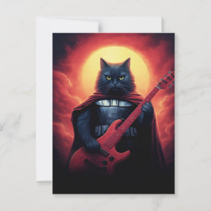 Cartão Postal Um riff que agita o Cosmos   Senhor Gato Galáctico