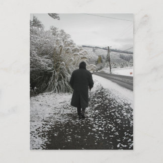Cartão Postal Um Rolo na Neve