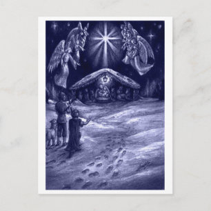 Cartão Postal Um Salvador é Nascido!