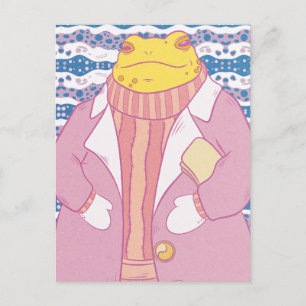 Cartão Postal Um Sapo Cozy