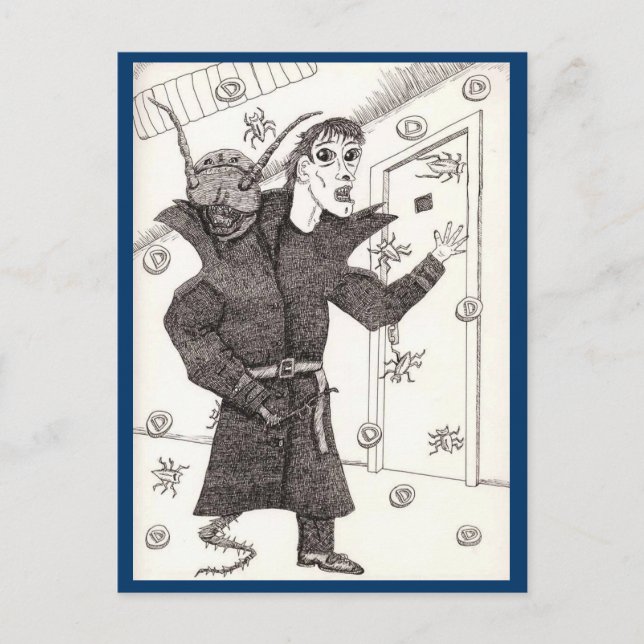 Cartão Postal Um scanner escuro (Frente)