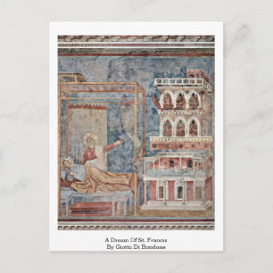 Cartão Postal Um Sonho De Rua. Francis Por Giotto Di Bondone