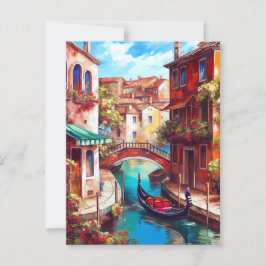 Cartão Postal Um Sonho Veneza | Gondola no Grande Canal