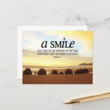 "Um sorriso é uma citação inspiracional leve"