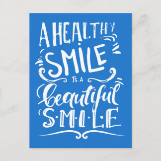 Cartão Postal Um Sorriso Saudável É Um Belo Sorriso