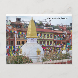 Cartão Postal Um Stupa pequeno em Kathmandu