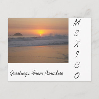 Cartão Postal Um Sunset No México