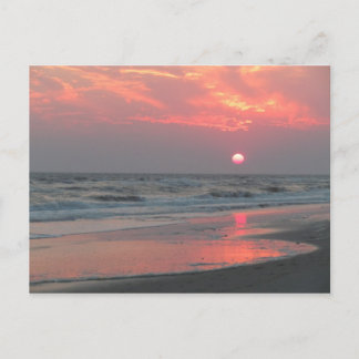 Cartão Postal Um Sunset Perfeito - Ilha Oak, NC
