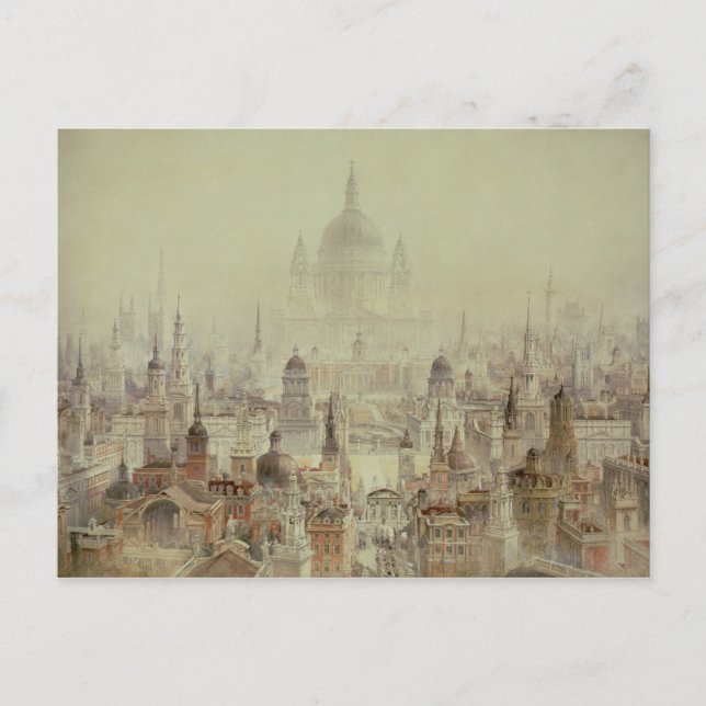 Cartão Postal Um tributo a Sir Christopher Wren (Frente)