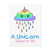 Um unicórnio choveu em mim