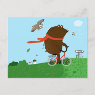 Cartão Postal Um urso vai para a cidade, cartão-postal