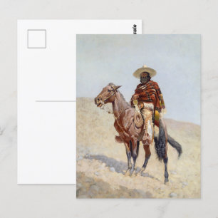 Cartão Postal Um Vaquero mexicano (1890) por Frederic Remington