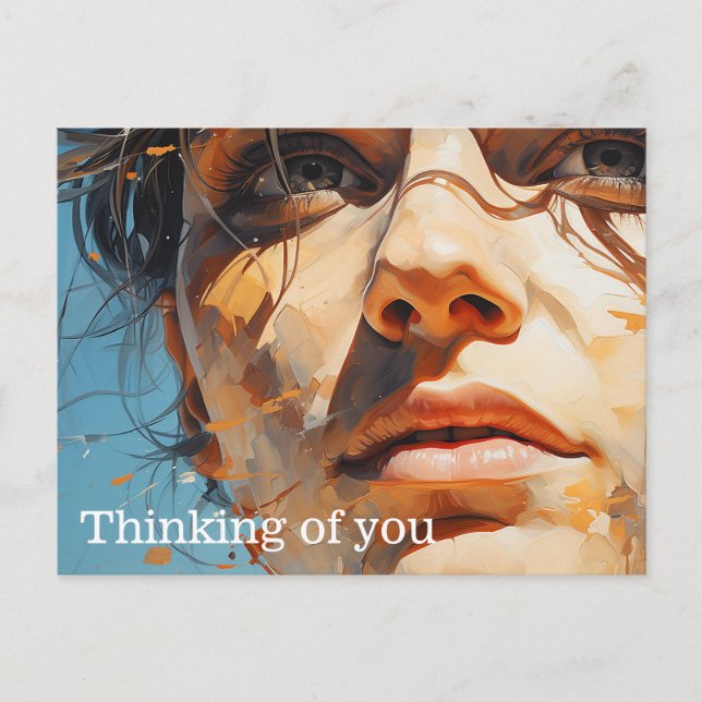 Cartão Postal Um vislumbre da pintura do futuro (Frente)