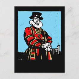 Cartão Postal Um Yeoman Warder ou Beefeater