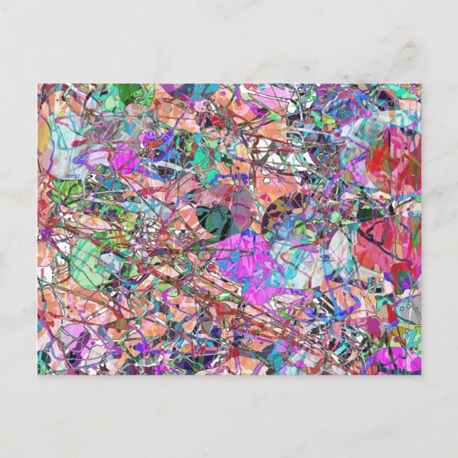 Cartão Postal Uma abertura de Abstrato (Frente)