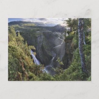 Cartão Postal Uma ampla vista noturna - Hordaland, Noruega