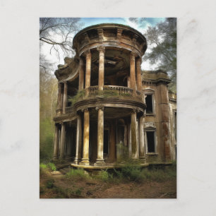 Cartão Postal Uma Antiga Casa Rural Abandonada