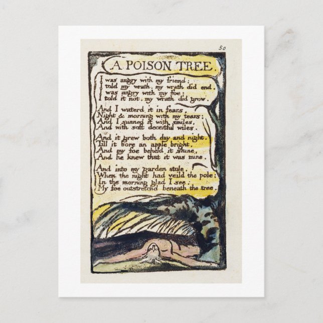 Cartão Postal 'Uma árvore venenosa', placa 50 (Bentley 49) de 'C (Frente)