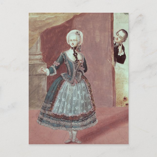 Cartão Postal Uma Atriz no Papel da Rosina (Frente)