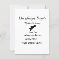 Uma aventura de vamos feliz começa a co-casamento