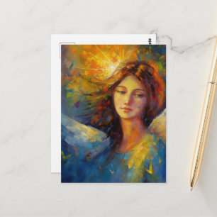 Cartão Postal Uma bela Senhora de Anjo