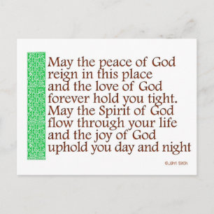 Cartão Postal Uma Bênção Celta