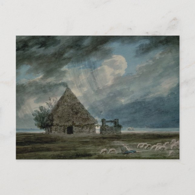 Cartão Postal Uma cabana de pastor entre Nápoles e Portici (c/c) (Frente)