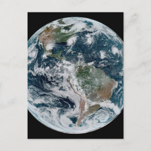 Cartão Postal Uma Cadeia De Ciclones Tropicais