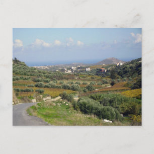 Cartão Postal Uma caminhada de inverno em Creta