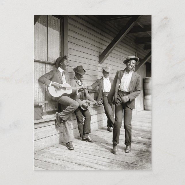 Cartão Postal Uma canção e uma dança, 1908 (Frente)