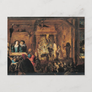 Cartão Postal Uma cena de feitiçaria, 1633