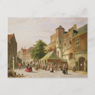 Cartão Postal Uma cena de rua em Amsterdã