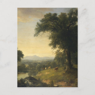 Cartão Postal Uma Cena Pastoral De Asher Brown Durand
