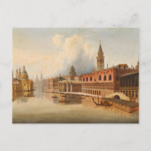 Cartão Postal Uma Cena Veneziana   Johann Wilhelm Jankowsky