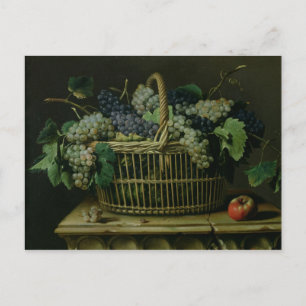 Cartão Postal Uma cesta de Uvas